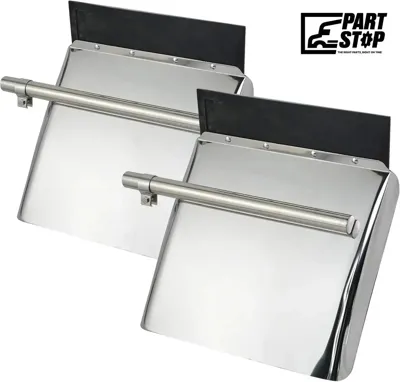 24"x 24" Stainless Steel Quarter Fender Set for Semi Truck Universal 562.9017