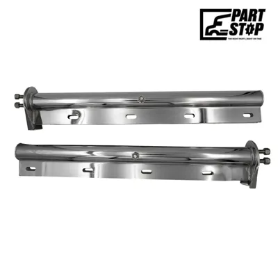 28" 430 Stainless Steel Mud Flap Hanger Pair 1-1/8" Bolt Spacing Semi