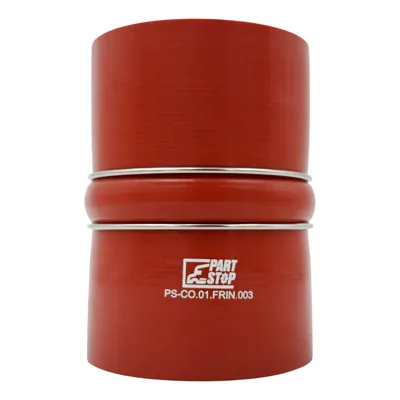 Silicone CAC Hump Hose - 4" ID x 6" Length with 2 Stainless Steel Rings - High-Temp Hot Side for Freightliner, International & Kenworth F02485S352 D10298699