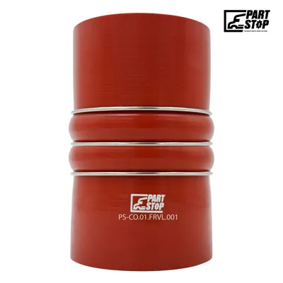 Silicone CAC Hump Hose - 4" ID x 6.5" Length with 3 Stainless Steel Rings - Fits Freightliner, Volvo & Kenworth 0116541005
