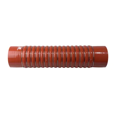 Extra-Long Silicone Bellows Hose - 4" ID x 19" Length - 16-Hump with 17 Stainless Steel Rings - Fits Kenworth F02499S352
