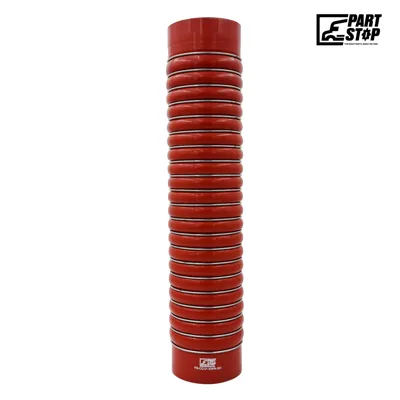 Ultra-Flex Silicone Bellows Hose - 4" ID x 21" Length - 20-Hump with 21 Stainless Steel Rings - Fits Kenworth & International F02500S352 4538157R1
