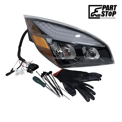 Right Headlight Assembly Fits Freightliner Cascadia 2018-2023 LED A6601512003