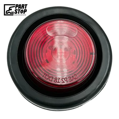 2" Truck Trailer Clearance Side Marker Light, Red, 3 Diode, 12V Universal