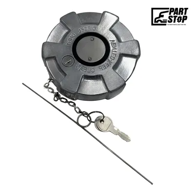 600181-6 Fuel Cap 4" 8 NPSF, Vented Locking, Fits Mack International Trucks
