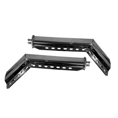 29" 45° Angled Mud Flap Hanger Pair (1-1/8" Bolt) - 430 Stainless Steel