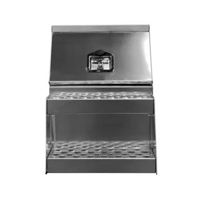 Aluminum Step Tool Box 18"×25"×28" (F-003)