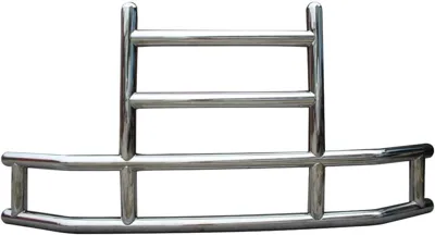 Deer Guard Grille Guard 3-Tier with Round Tube | 201 Stainless Steel | Universal Fit, Mounting Bracket NOT Included